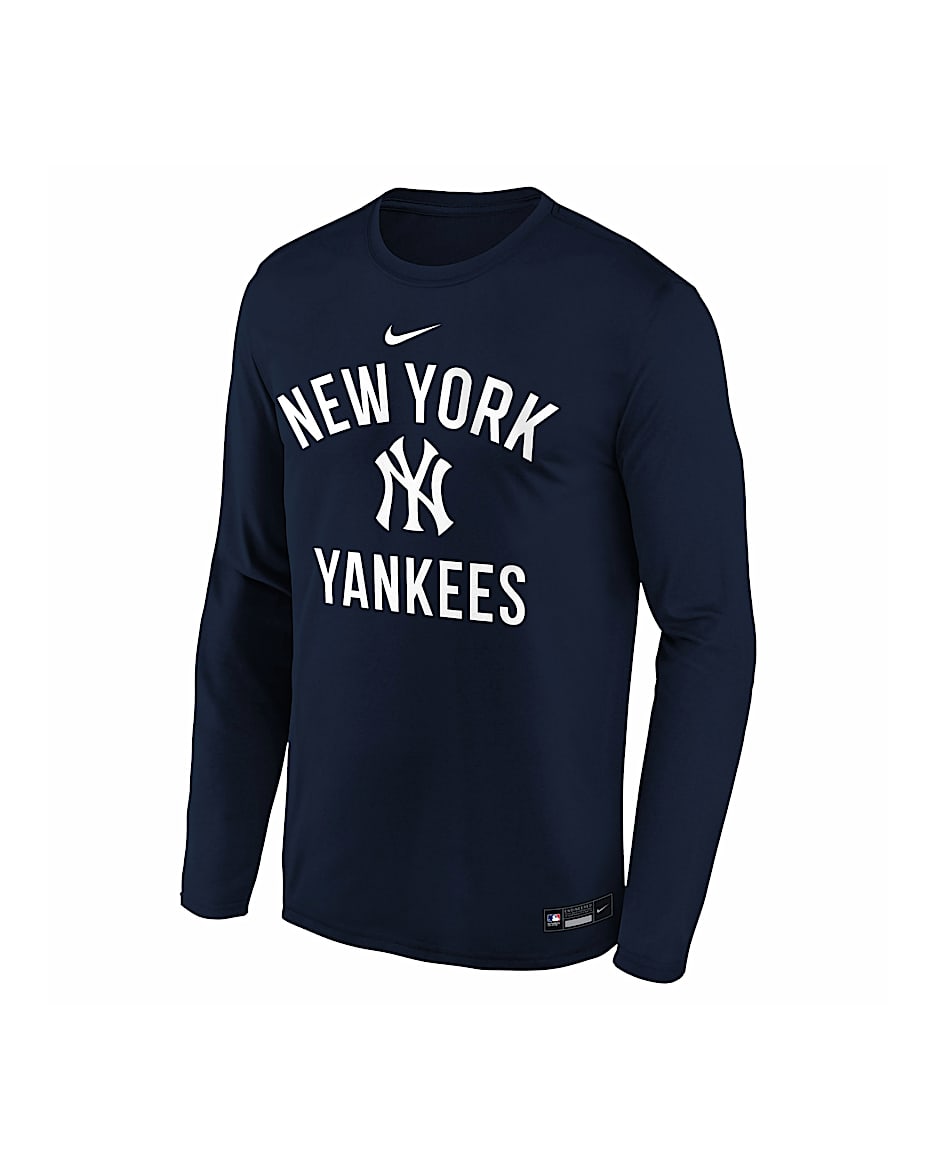 Nike DRI-FITヤンキース プラクティスジャージ ロンT Yankees NIKE ヤンキース パーカー フーディー スプリット ロゴ ドライ